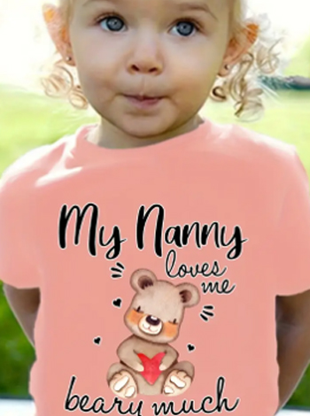 Print Kids T-Shirt Toddler Girl 